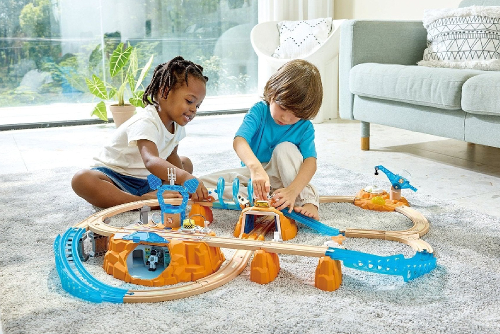 德國 Hape 火星探索火車軌道玩具組